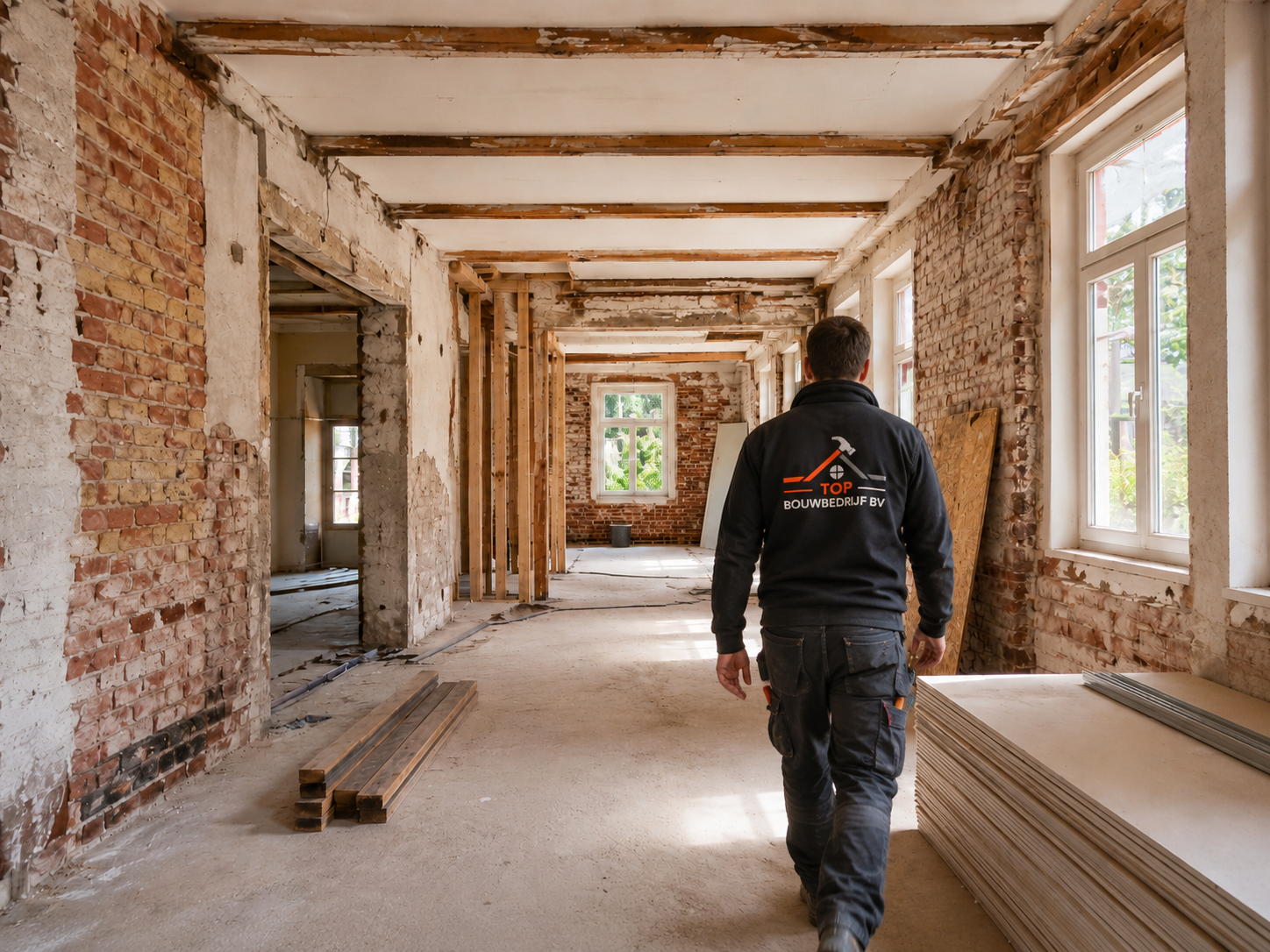 Renovatieproject in uitvoering