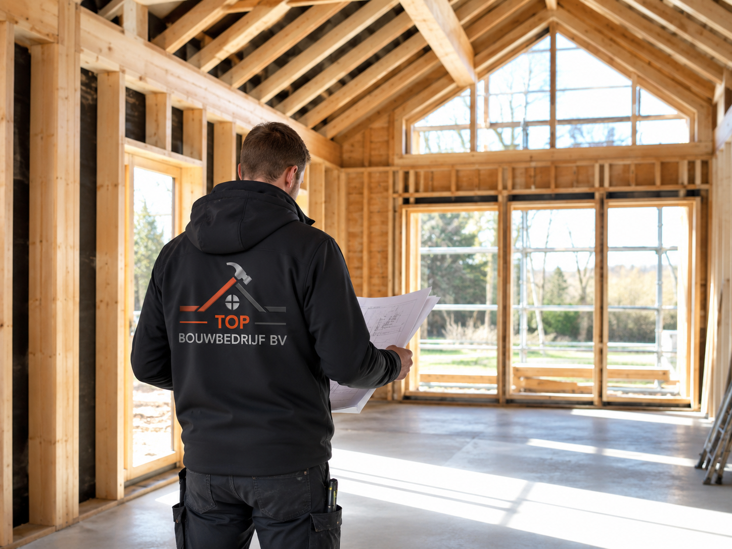 Nieuwbouw interieur in aanbouw